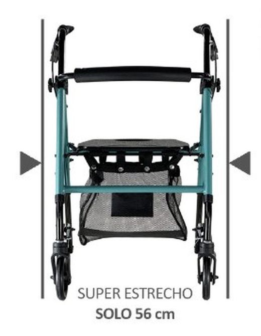 Rollator con Frenos por Maneta ZEN SLIM REF: AD153