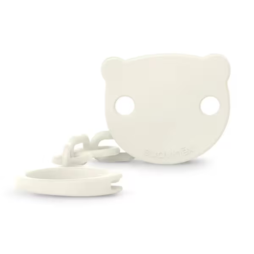 Suavinex Broche Pinza oso blanco