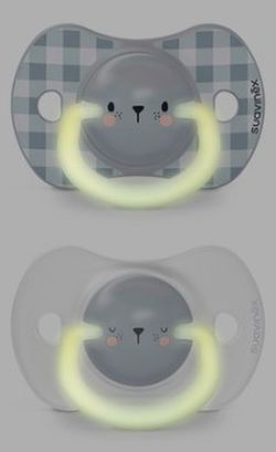 Suavinex Chupete Noche Anatómico Silicona 0-6 Meses 2 uds