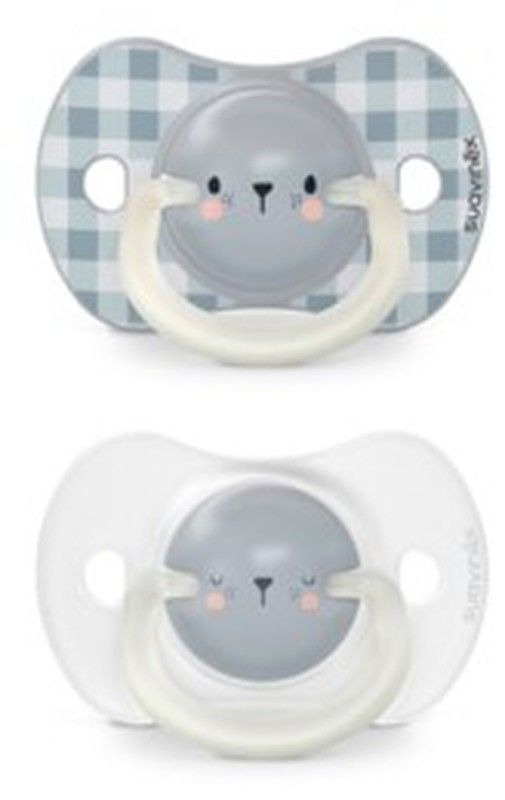 Suavinex Chupete Noche Anatómico Silicona 6-18 Meses 2 uds