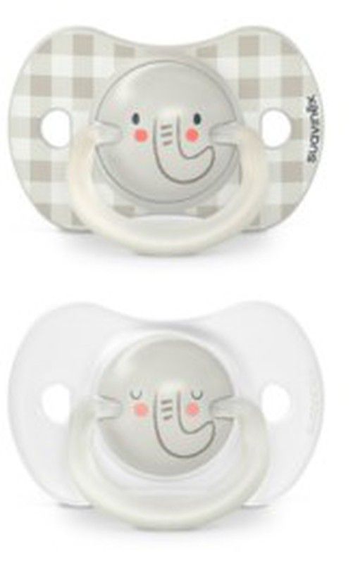 Suavinex Chupete Noche Anatómico Silicona 6-18 Meses 2 uds
