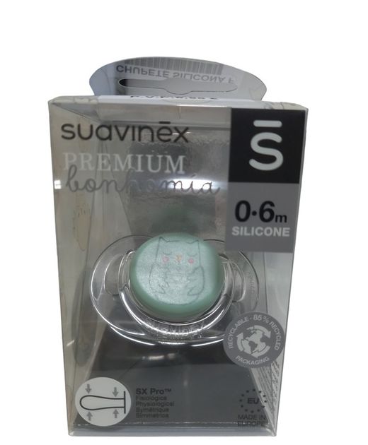 Suavinex Chupete Premium Tetina Fisiológica Silicona 0-6 Meses