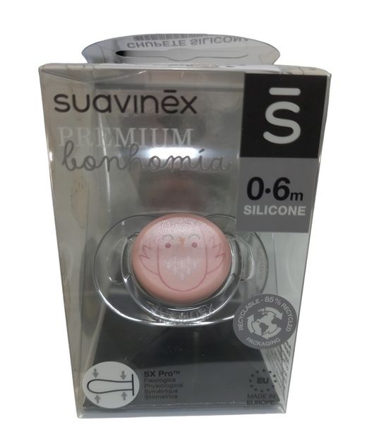 Suavinex Chupete Premium Tetina Fisiológica Silicona 0-6 Meses
