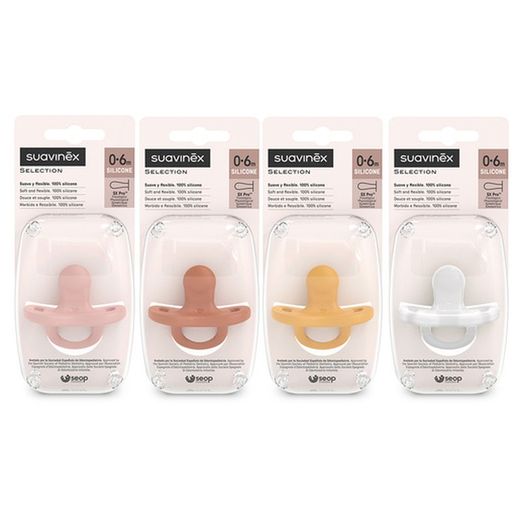 Suavinex Chupete Todo Goma Silicona Fisiológico 0-6 Meses