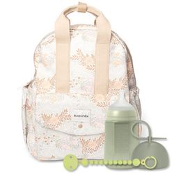 Suavinex mochila maternidad poetry estampado beig