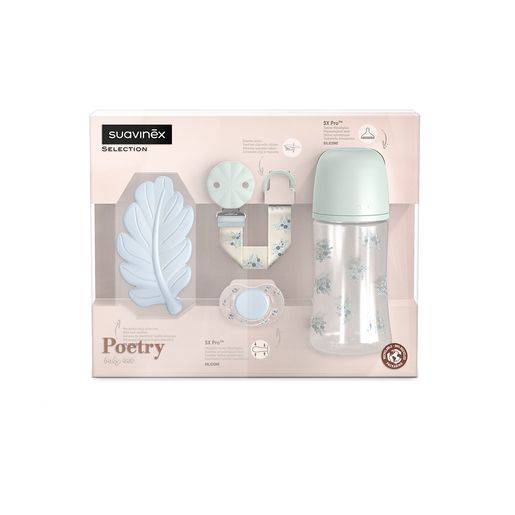Suavinex set regalo poetry 0-6 meses Azul