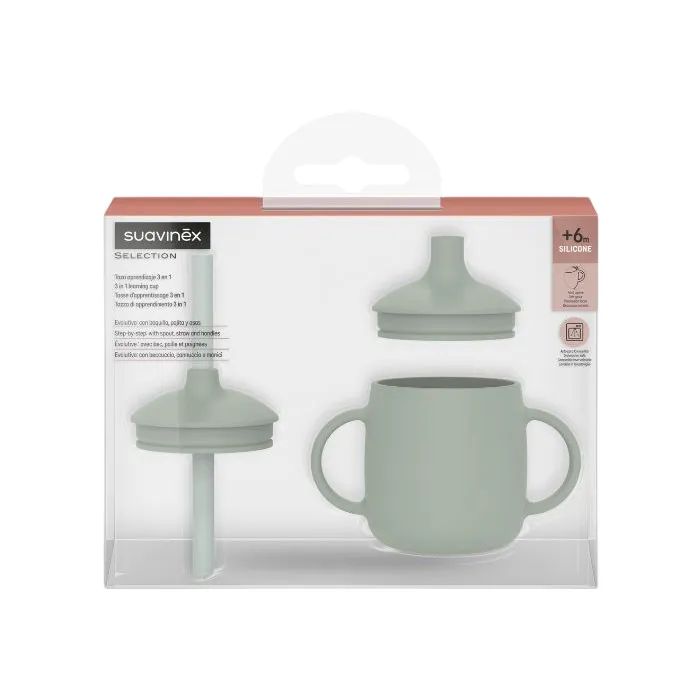 Suavinex taza aprendizaje 3 en 1 selection +6 meses colour essence Rosa