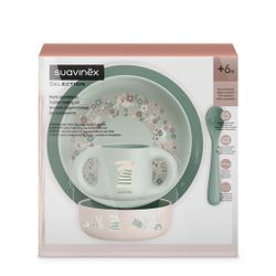 Suavinex Vajilla infantil + 6meses Wonderland Verde