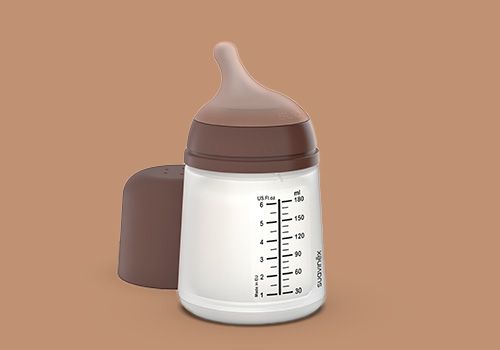 Suavinex biberon anticolico t silicona adaptable + 0 meses 1 envase 180 ml 04 deep tone